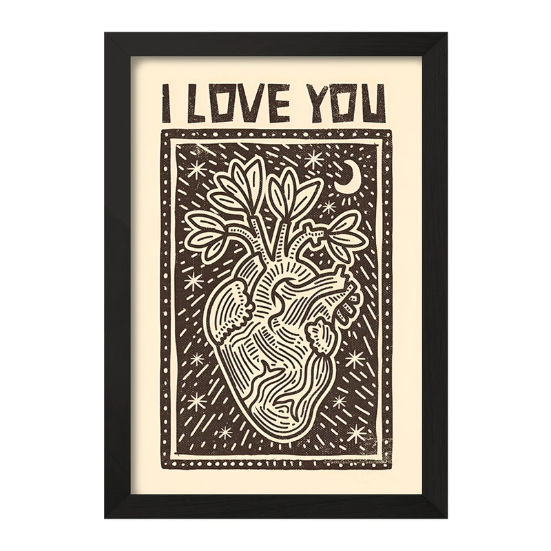 تابلو خندالو مدل I Love You کد F10120
