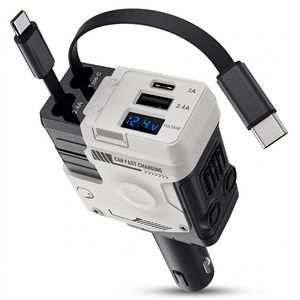 شارژر فندکی 120 وات کد 4in1
