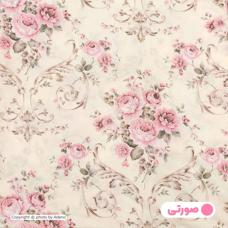 ملحفه آدنو مدل گلزار کد CH49 دونفره سایز 160x200 سانتی متر