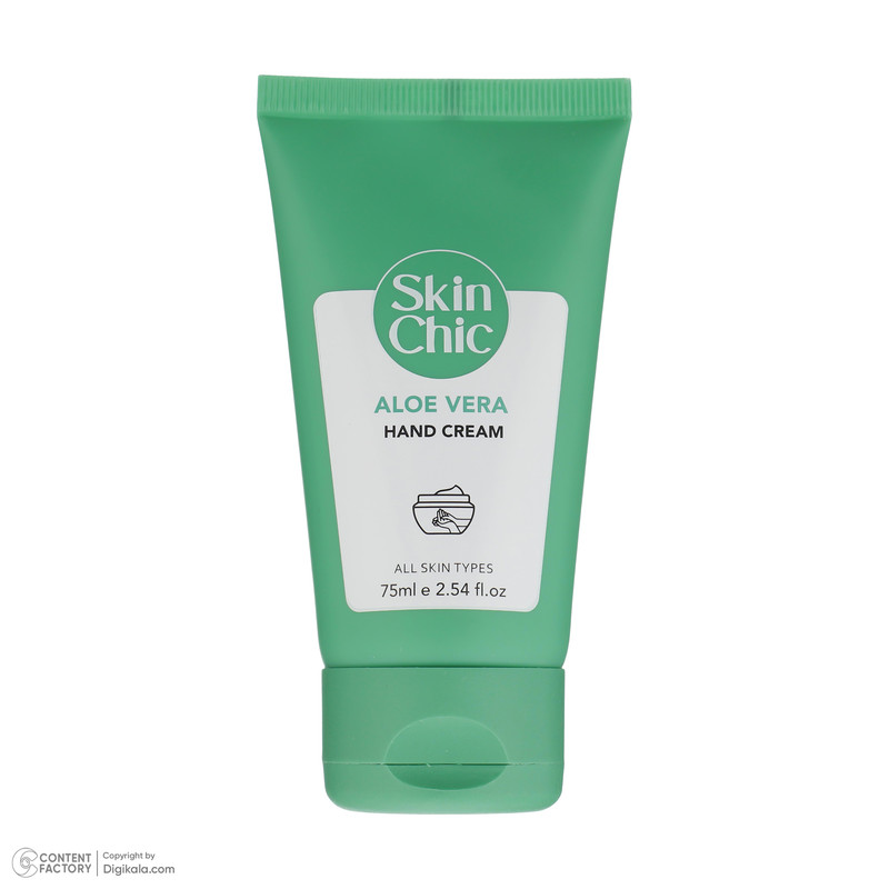 کرم مرطوب کننده دست اسکین شیک مدل Aloe Vera حجم 75 میلی لیتر