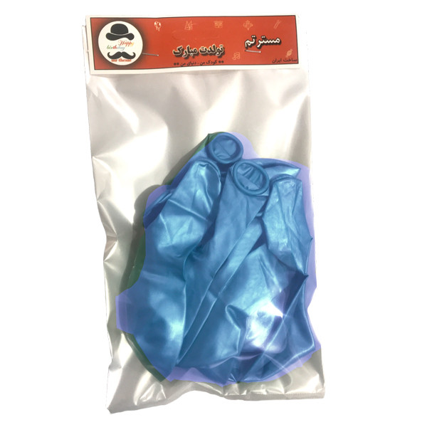 بادکنک کروم مستر تم طرح کروم نیو پلاس بسته 35 عددی