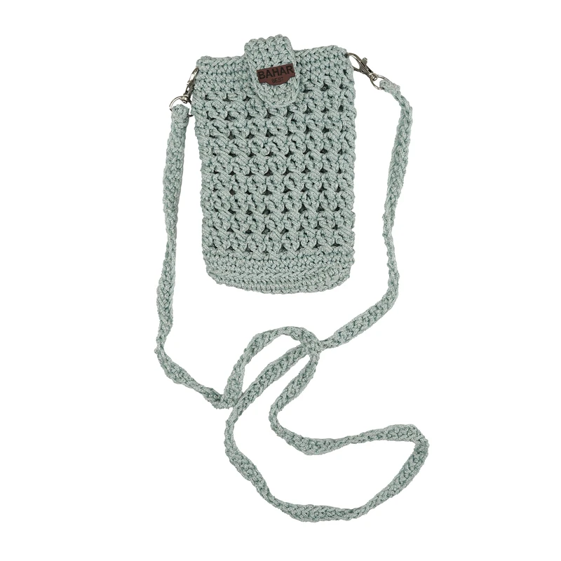 کیف دوشی بافتنی مدل پیاده روی مکرومه