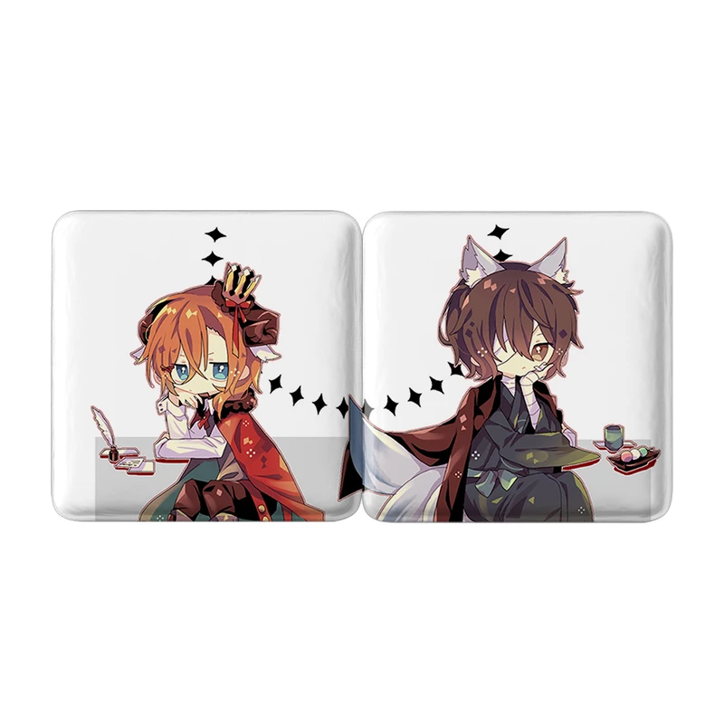 مگنت خندالو مدل دازای و چویا انیمه سگ های ولگرد بانگو کد A165 مجموعه 2 عددی