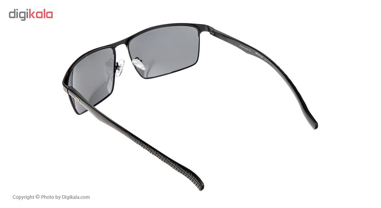عینک آفتابی مردانه آویاتور مدل A2592 BLK -  - 5