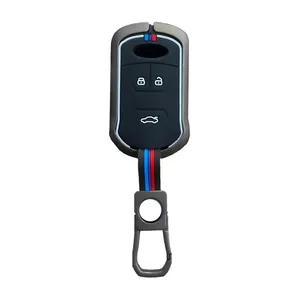 کاور ریموت و سوئیچ خودرو کالانیکس مدل COV-TIGO5-10619 طرح فلزی مناسب برای چری تیگو 5