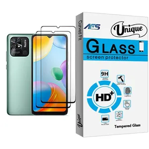 AFS Unique Glass MIX002 Screen Protector For Xiaomi Redmi 10C Pack Of 2