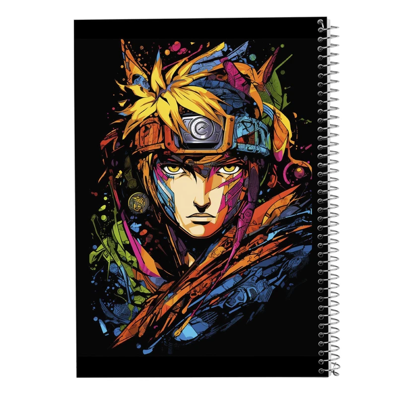 دفتر ژورنال نویسی 50 برگ مدوپد مدل نقطه ای طرح Naroto کد DF11374