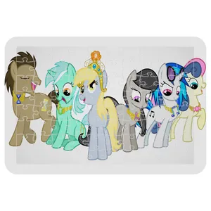 پازل 54 تکه مدل CHB1559 طرح انیمیشن یونیکورن پونی کوچولو