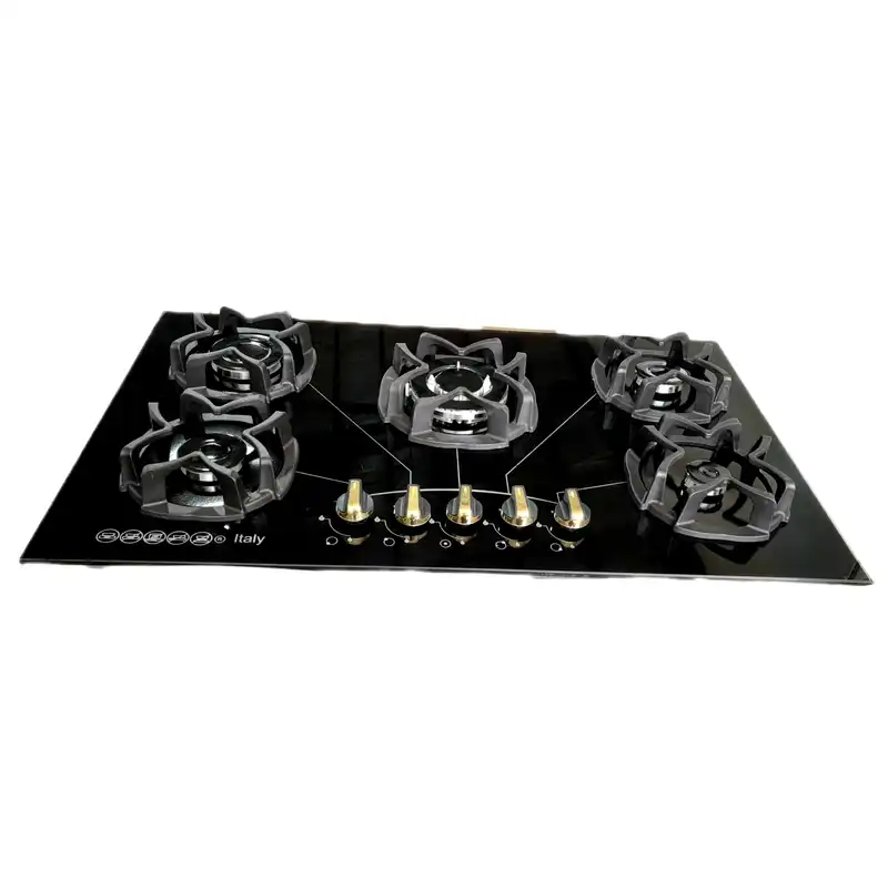 اجاق گاز صفحه ای هاکان مدل پنج شعله رومیزی توکار