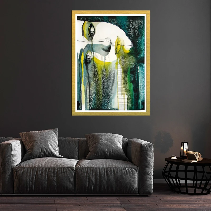 تابلو بکلیت طرح نقاشی چهره مدل قاب شاسی T-S10275