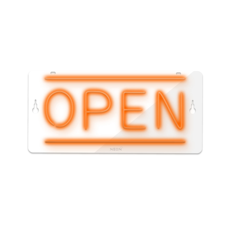 چراغ دیواری نئون دیزاین طرح Open_ORG