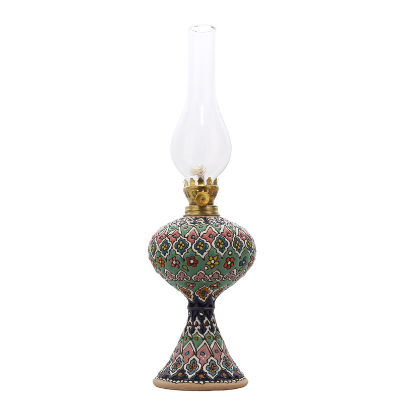چراغ گردسوز میناکاری سفالی کد MI-010