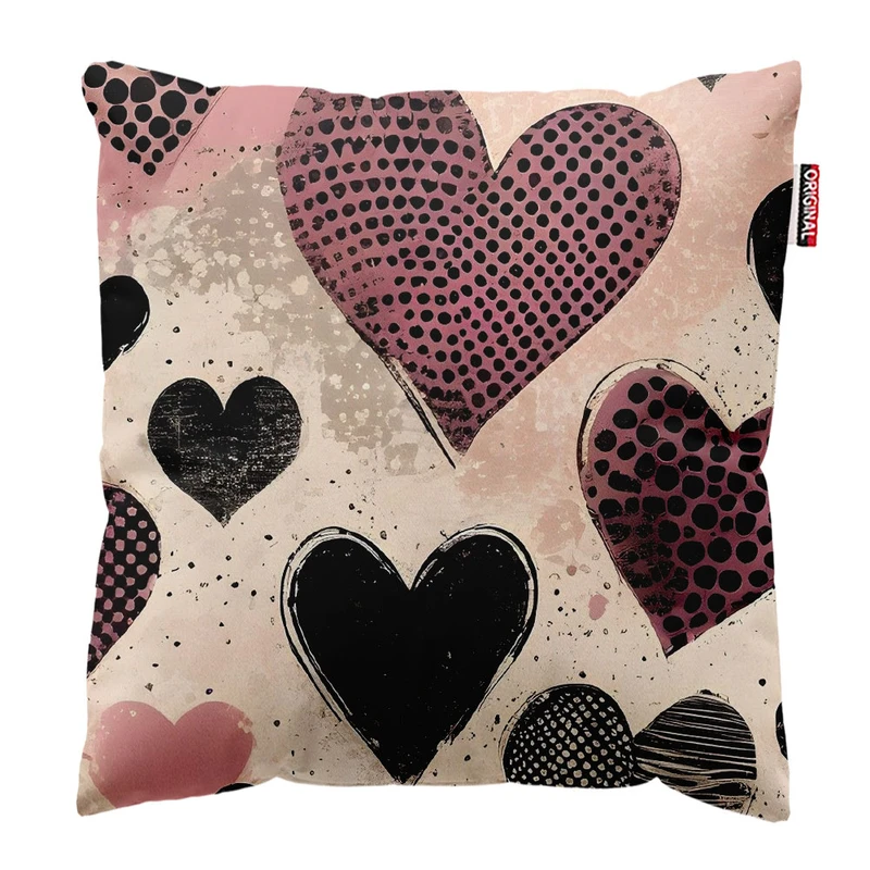 کوسن پاد آفرین طرح قلب سایز 30*30 سانتی متر کد 954