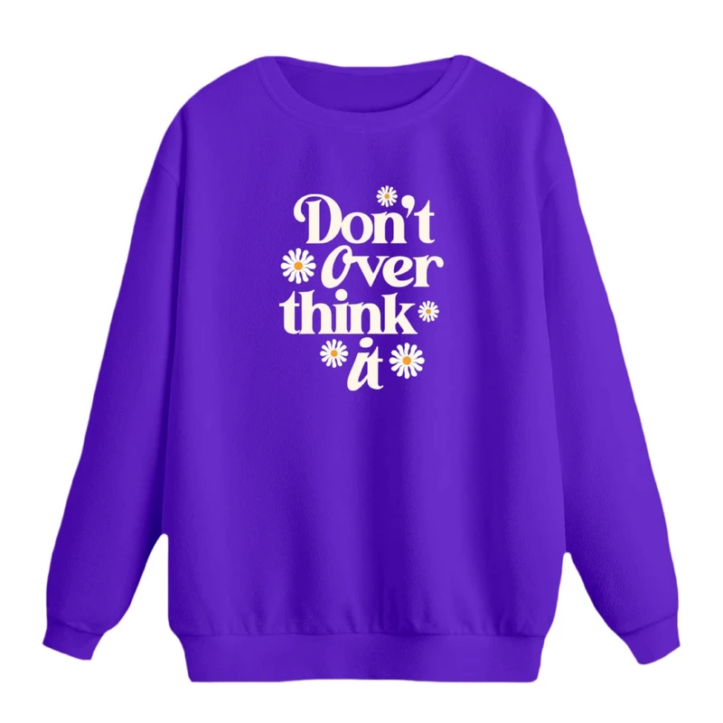 سویشرت زنانه مدل تکست مینیمال کد04 