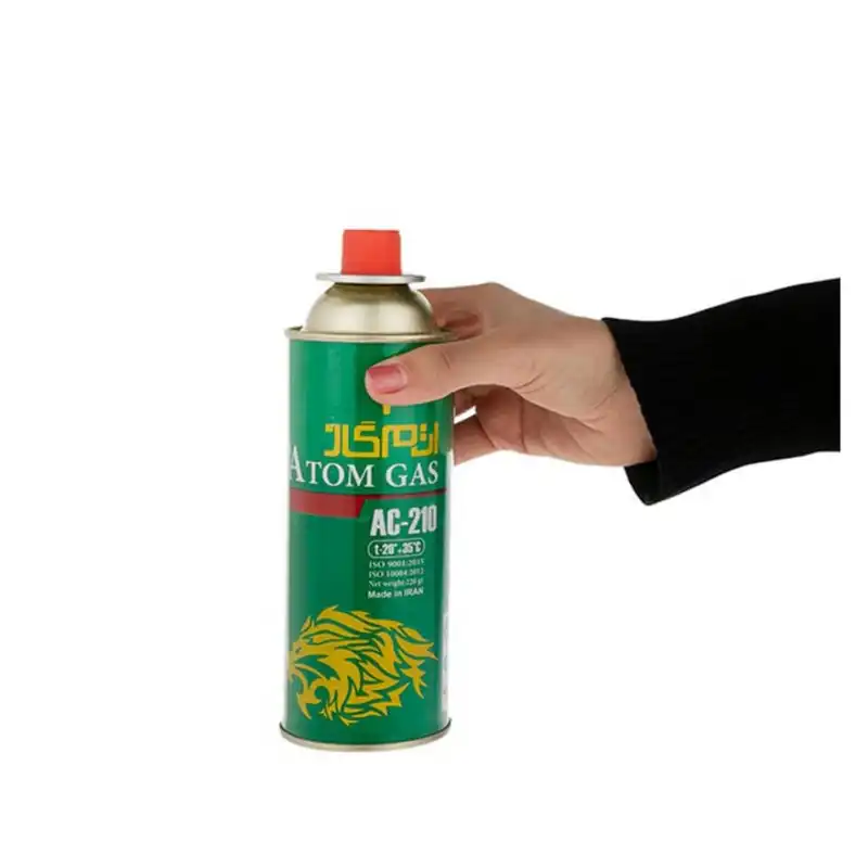 کپسول گاز اتم گاز مدل 020 وزن 210 گرم مجموعه 4 عددی