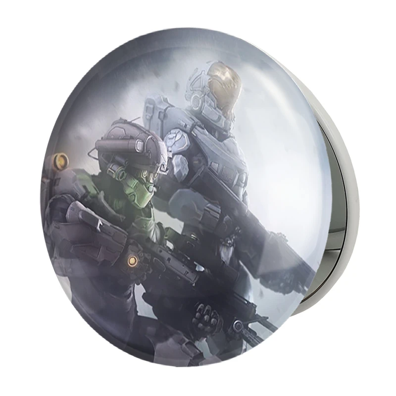 آینه جیبی خندالو طرح بازی هیلو (Halo) مدل تاشو کد 31502