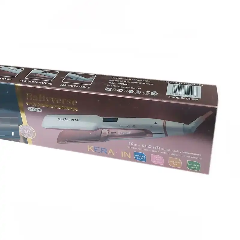 اتو و حالت دهنده ی مو بیبیورس مدل BA-3888