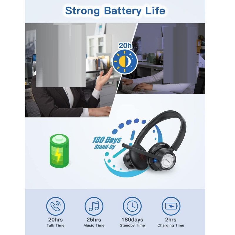 هدست تلفن بی‌سیم مدل BH58