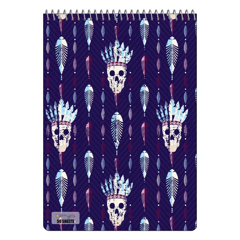 دفتر نقاشی 50 برگ سیمی کارنیکا طرح پترن بوهو Boho Pattern کد 92862