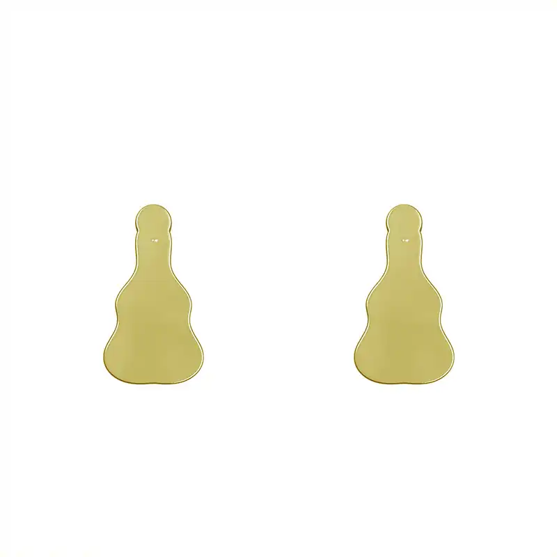 گوشواره طلا 18 عیار زنانه مدوپد مدل هندسی کد GA1-15054