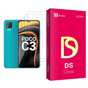 Asda DS Glass MIX003 Screen Protector For Xiaomi Poco C3 Pack Of 3