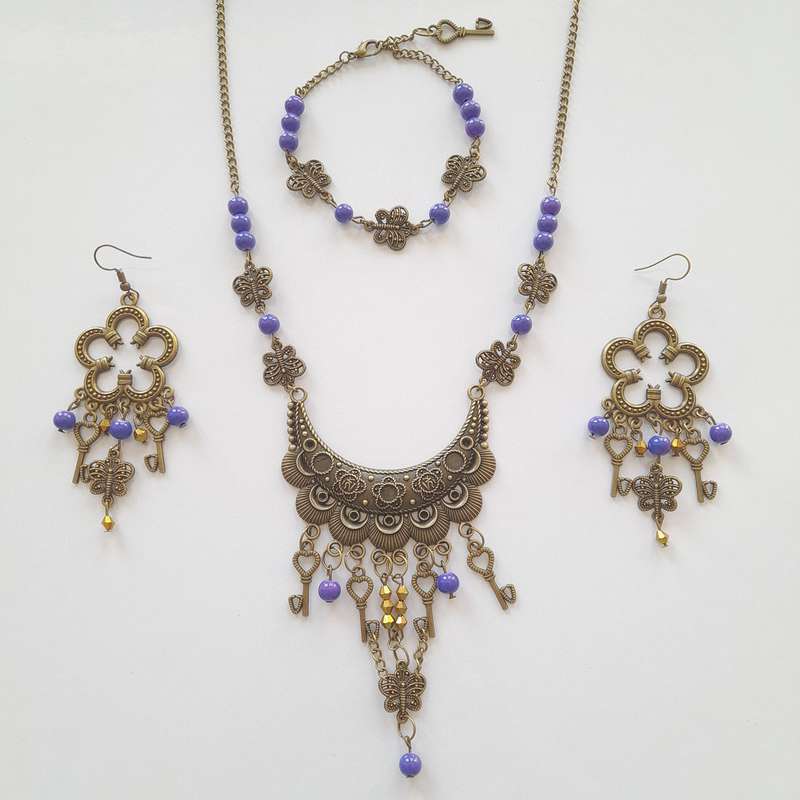 نیم ست زنانه مدل پروانه