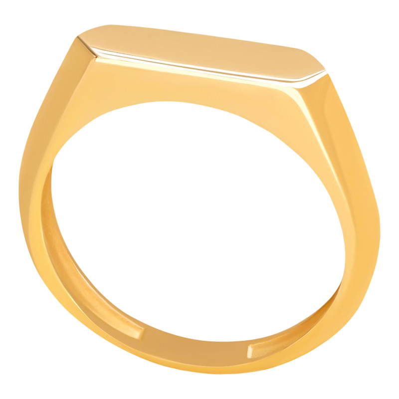 انگشتر طلا 18 عیار زنانه نیکان گلد مدل ساده 1123 سایز 55