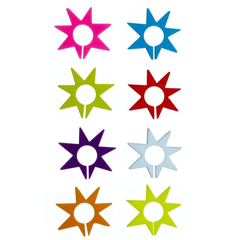 نشانگر تزئینی لیوان کد S8 مجموعه 8 عددی