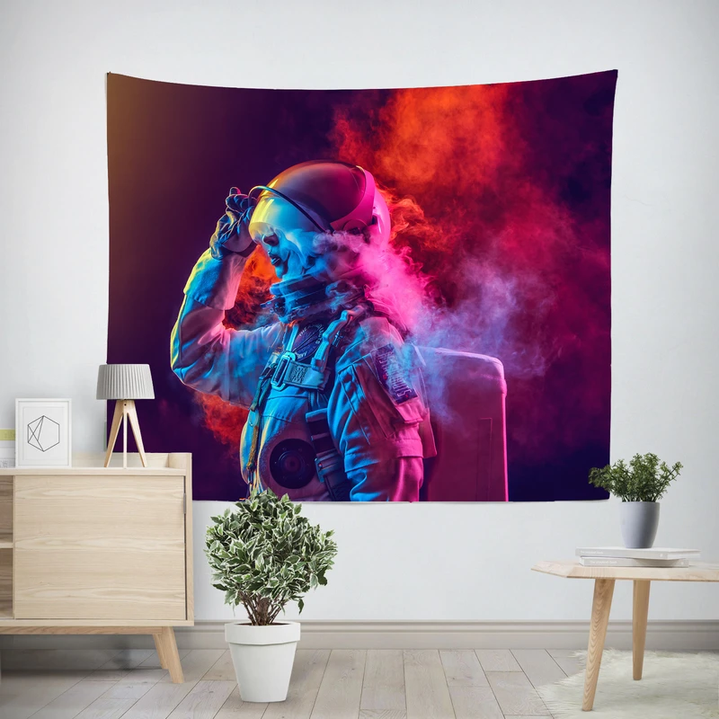 پوستر پارچه ای پرینتینگ لند طرح Astronaut کد A17
