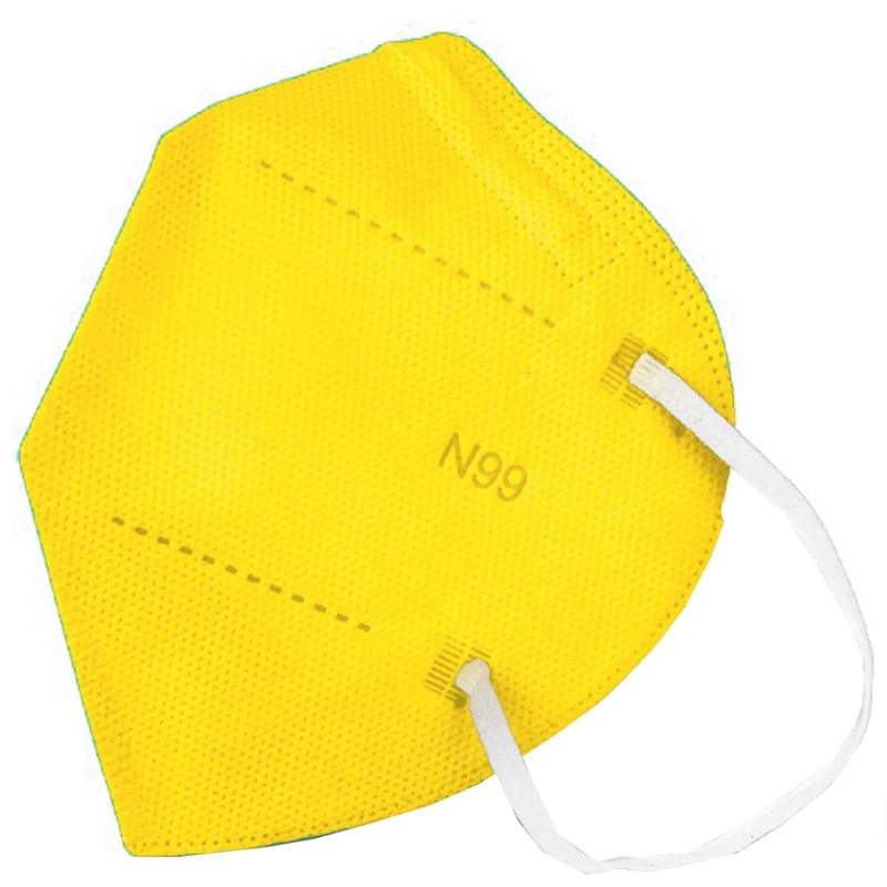 ماسک تنفسی ریما مدل وی تایپ N99 نانو کد Yellowi-V99 بسته 10عددی