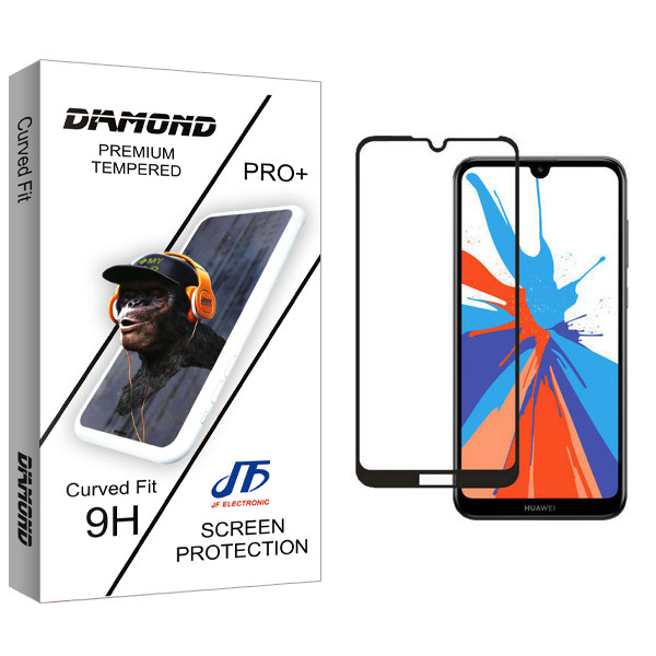 محافظ صفحه نمایش جی اف مدل Diamond glass مناسب برای گوشی موبایل هوآوی Y6 Prime 2019