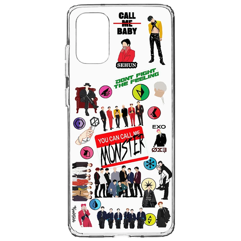 کاور طرح EXO مناسب برای گوشی موبایل سامسونگ Galaxy A02S 