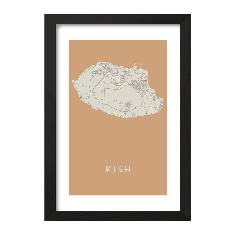 تابلو خندالو مدل نقشه کیش کد F11964