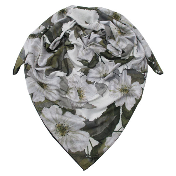 روسری زنانه مدل نخ ابریشم دست دوز کد X_245_5