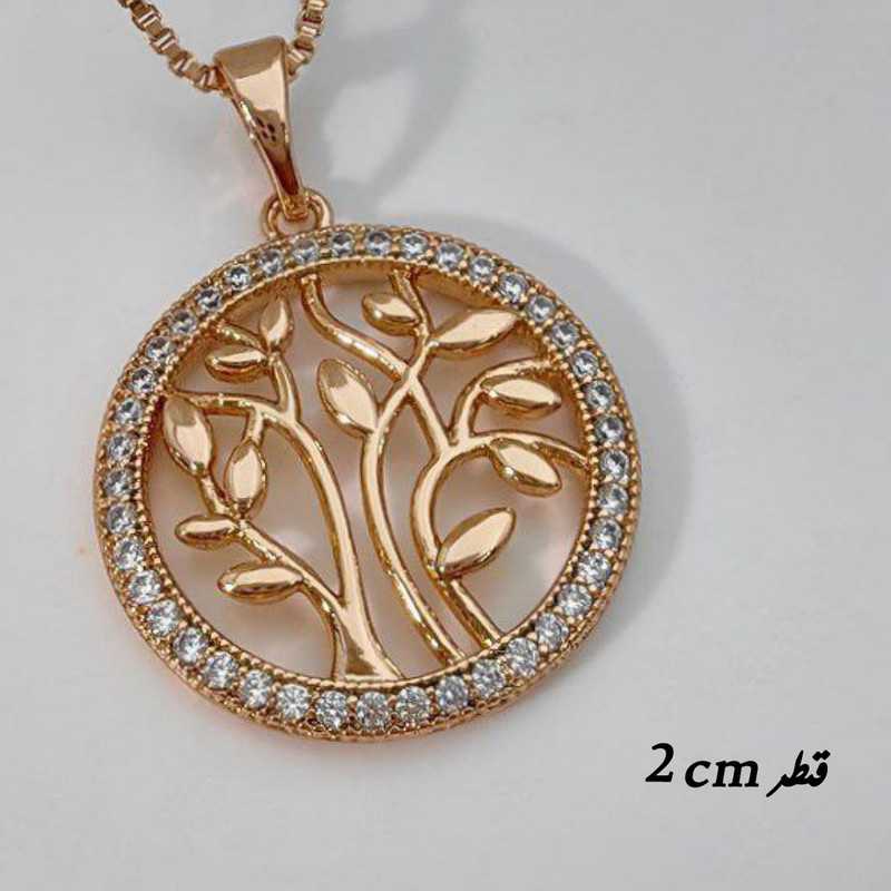آویز گردنبند زنانه ژوپینگ مدل درخت آرزو کد NE 04