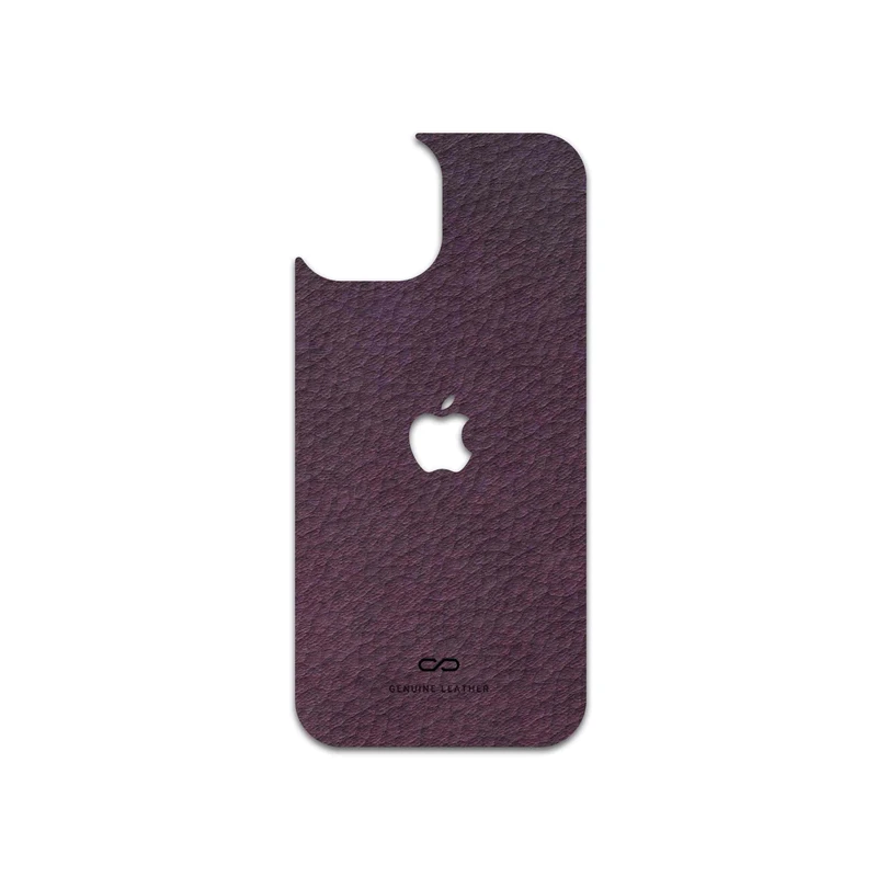 برچسب پوششی ماهوت مدل Purple-Leather مناسب برای گوشی موبایل اپل iPhone 15