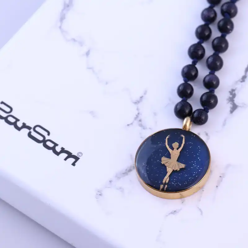 گردنبند زنانه زرسام مدل بالرین کد 10007062