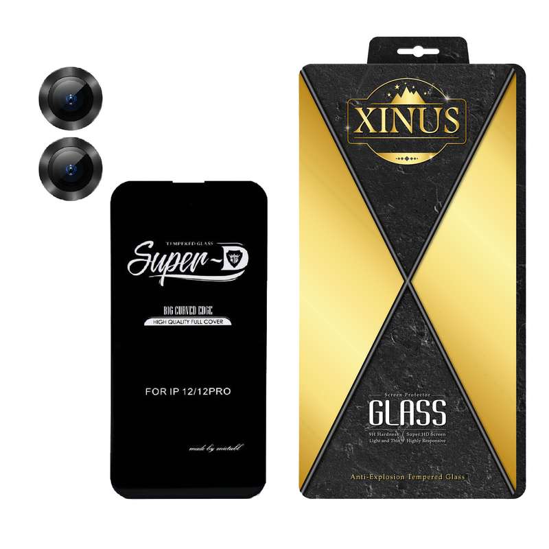 محافظ لنز دوربین ژینوس مدل 2S-RING مناسب برای گوشی موبایل اپل iPhone 13 Mini به همراه محافظ صفحه نمایش