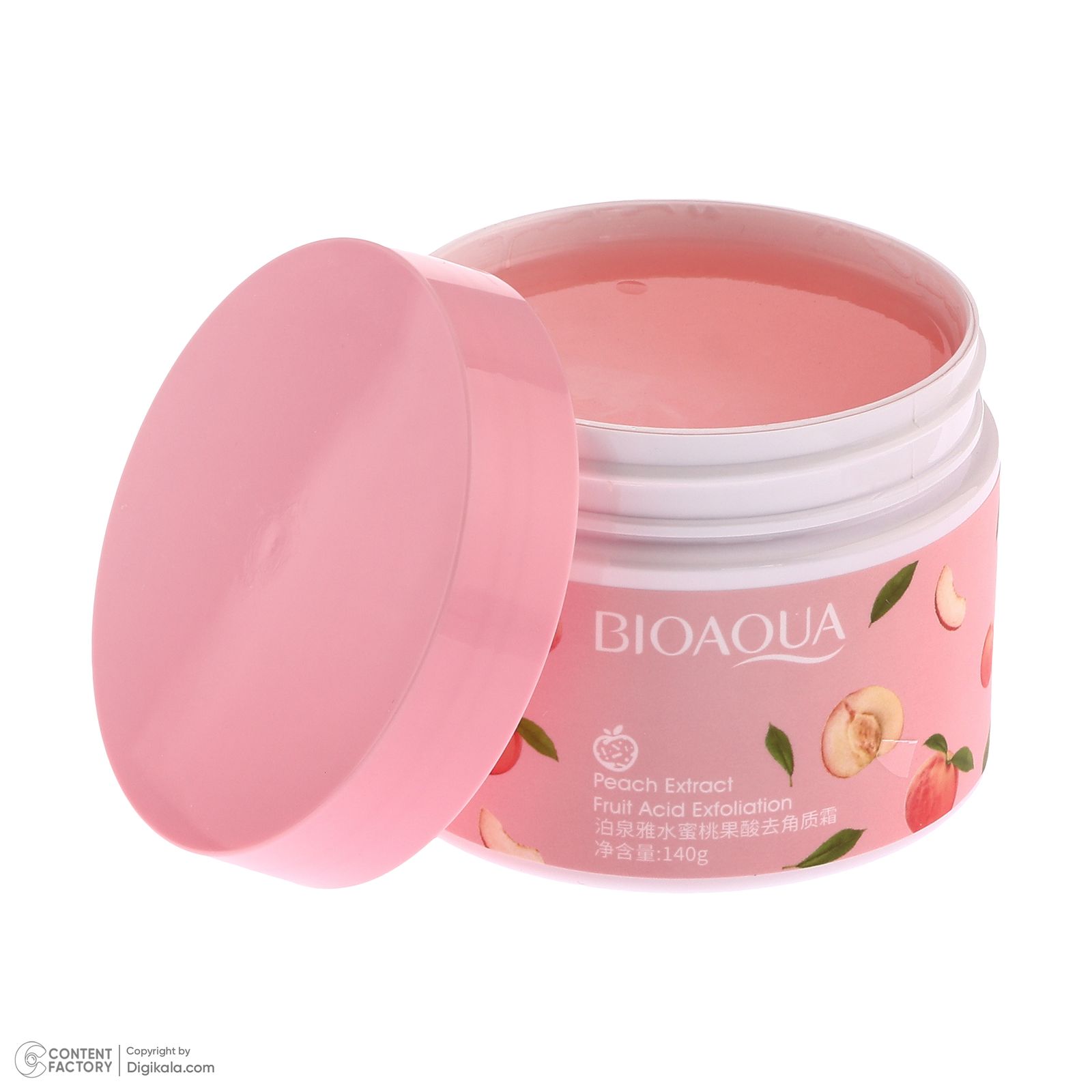 کرم لایه‌بردار صورت و بدن بی آکوا مدل Peach مناسب برای انواع پوست وزن 140 گرم -  - 3