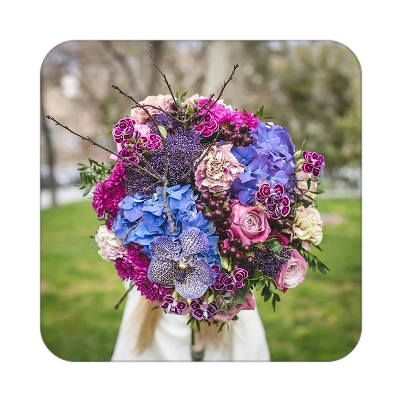 زیر لیوانی کاکتی طرح گل مدل mp18544