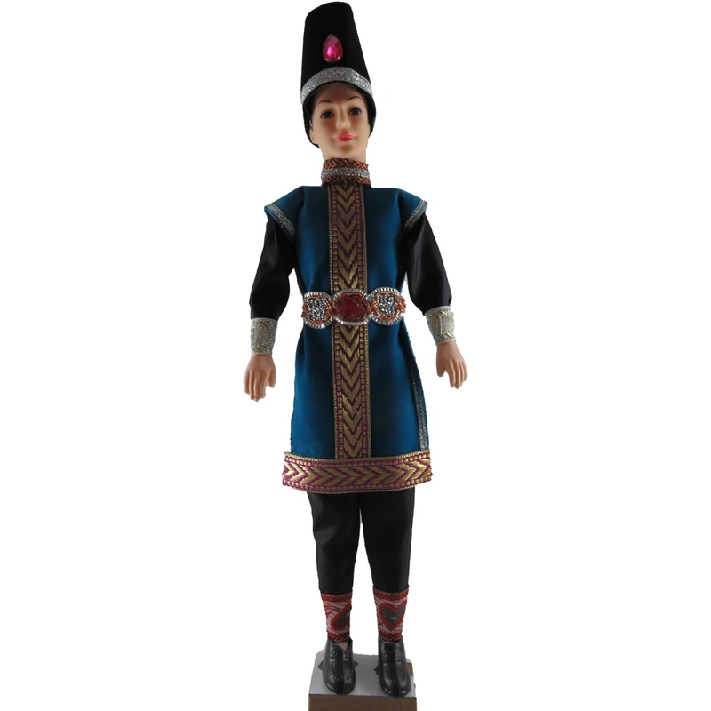 عروسک طرح سنتی مدل داماد ارتفاع 31 سانتی متر