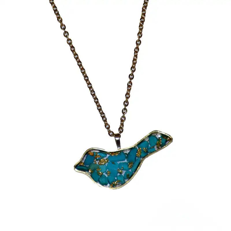 گردنبند زنانه مدل مرغ آمین