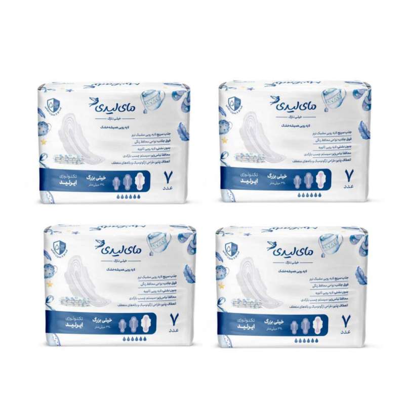 نوار بهداشتی مای لیدی مدل instant dry مجموعه 4 عددی نوار بهداشتی مای لیدی مدل instant dry مجموعه 4 عددی