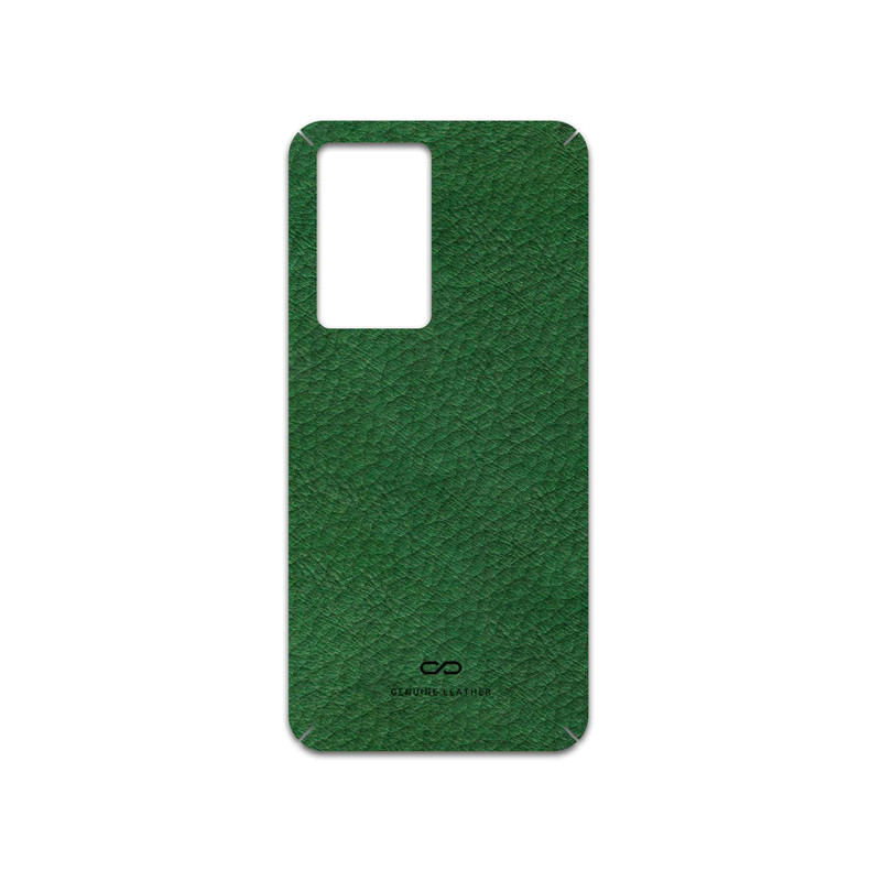 برچسب پوششی ماهوت مدل Green-Leather مناسب برای گوشی موبایل شیائومی Poco F5 Pro