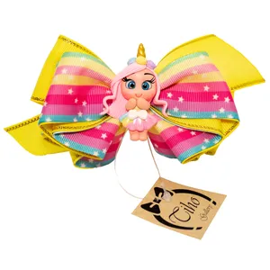 گیره مو دخترانه مدل هدیه های دختر یونیکورنی اسب تک شاخ