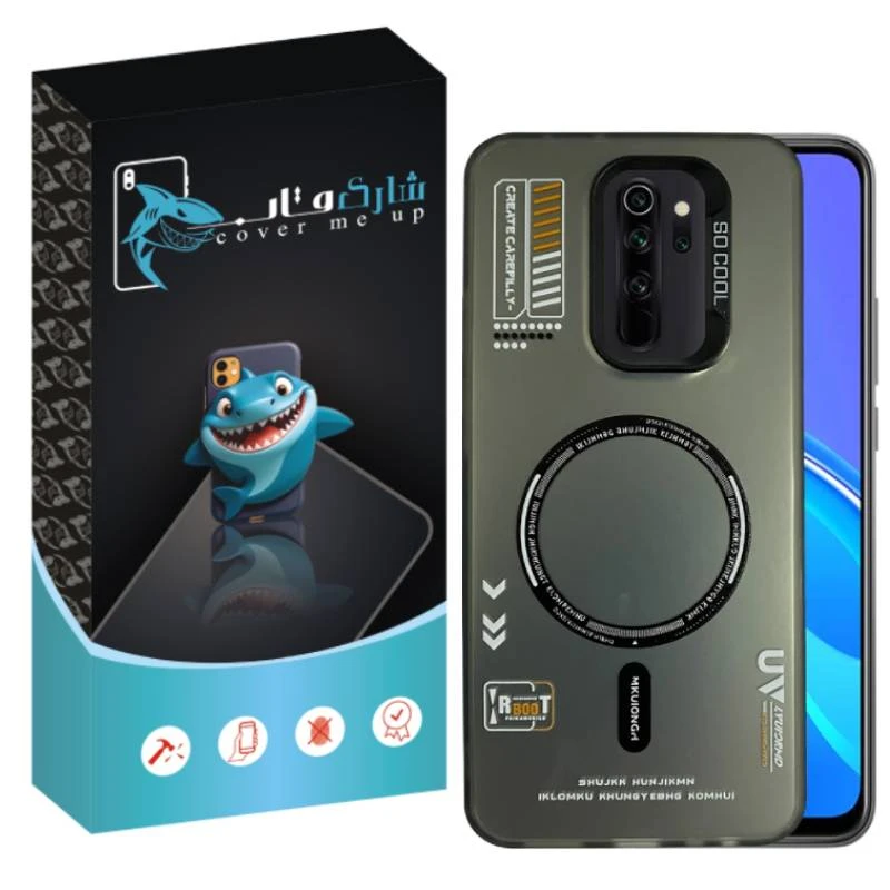 کاور شارک قاب مدل SO COOL طرح UV مناسب برای گوشی موبایل شیائومی Redmi Note 8 Pro