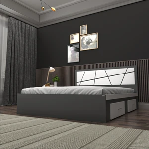 تخت خواب دونفره اعیان مدل FH607 سایز 160x200 سانتی متر