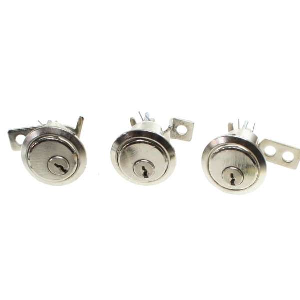 	 سوئیچ و قفل در و صندوق خودرو قطعه سازان کبیر مدل KEY-405-604 مناسب برای پژو 405 مجموعه 3 عددی