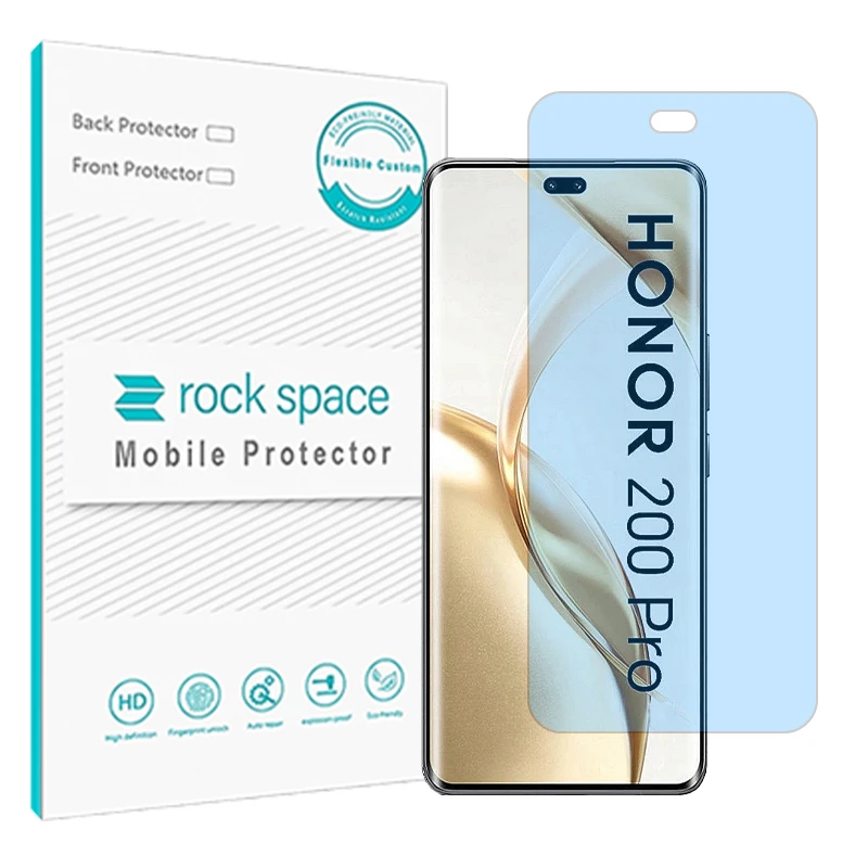 محافظ صفحه نمایش ضد اشعه آبی راک اسپیس مدل Resistant مناسب برای گوشی موبایل آنر 200 Pro
