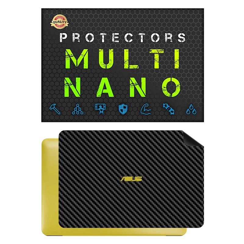 برچسب پوششی لپ تاپ مولتی نانو طرح کربن مدل X-F1C مناسب برای لپ تاپ ایسوس K555L 15.6 inch 2015